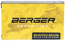 Berger 6.5 Creedmoor 144 Grain Hybrid Target Ammunition 20 Count Berger 6.5 Creedmoor 144 Grain Hybrid Target Ammunition 20 Count