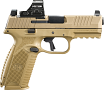 FN 510 MRD 10mm Pistol with Flat Dark Earth Finish and Holosun 407C Red Dot FN 510 MRD 10mm Pistol with Flat Dark Earth Finish and Holosun 407C Red Dot