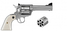 Ruger New Model Blackhawk Stainless 45 Colt/45 ACP Revolver 4.62" Barrel Ruger New Model Blackhawk Stainless 45 Colt/45 ACP Revolver 4.62" Barrel