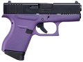 Glock 43 Apollo Custom Cerakote Purple and Black 9mm Pistol Glock 43 Apollo Custom Cerakote Purple and Black 9mm Pistol