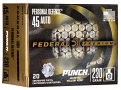 Federal Punch 45 ACP 230 Grain Hollow Point Ammunition 20 Rounds Federal Punch 45 ACP 230 Grain Hollow Point Ammunition 20 Rounds