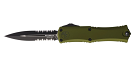 Microtech Hera II Mini D/E Standard OTF Knife - OD Green/Black