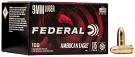 Federal American Eagle 9mm 115 Grain Full Metal Jacket 100 Round Pack