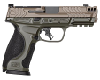 Smith & Wesson M&P 9 Optics Ready Metal Carry Comp M2.0 9mm Pistol with Green Frame and Flat Dark Earth Slide Smith & Wesson M&P 9 Optics Ready Metal Carry Comp M2.0 9mm Pistol with Green Frame and Flat Dark Earth Slide