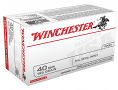 Winchester White Box 40 S&W Full Metal Jacket 165 Grain Ammo 100 Round Range Pack