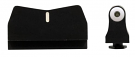 XS DXW Suppressor Height Big Dot Night Sight Set for Glock 17, 19, 22-24, 26, 27, 31-36, 38 White Stripe Rear