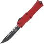Microtech Hera II Mini D/E Recurve OTF Knife - Red Microtech Hera II Mini D/E Recurve OTF Knife - Red