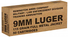Remington OverRun 9mm 115 Grain Ammo, 50 Rounds
