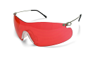 Radians Clay Pro Glasses Vermillion/Red Lens - Silver Radians Clay Pro Glasses Vermillion/Red Lens - Silver