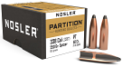 Nosler 338 Cal 250 Grain Partition Bullets, 50 Count