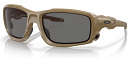 Oakley Sunglasses Standard Issue Ballistic Shock Tube Terrain Tan Frame with Grey Lenses