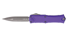 Microtech Hera II Mini D/E Stonewash Apocalyptic OTF Knife - Purple 