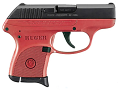 Ruger LCP 380 ACP Pistol with Red Cerakote Frame