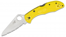 Spyderco C88SYL2 Salt 2 Serrated Folding Knife Yellow FRN Spyderco C88SYL2 Salt 2 Serrated Folding Knife Yellow FRN