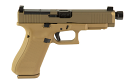 Glock 47X Gen5 MOS 9mm Pistol with Threaded Barrel and Cerakote Dark Earth Frame and Slide Glock 47X Gen5 MOS 9mm Pistol with Threaded Barrel and Cerakote Dark Earth Frame and Slide