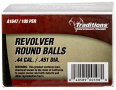 Traditions 44 Caliber .451 Diameter 140 Grain Round Lead Balls 100 Count Traditions 44 Caliber .451 Diameter 140 Grain Round Lead Balls 100 Count