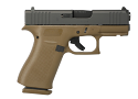 Glock 43X 9mm Pistol with Front Rail- USA Made with Flat Dark Earth Frame Glock 43X 9mm Pistol with Front Rail- USA Made with Flat Dark Earth Frame
