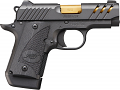 Kimber Micro 9 ESV Black 9mm Pistol with TiN Gold Barrel Kimber Micro 9 ESV Black 9mm Pistol with TiN Gold Barrel
