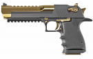 Magnum Research Desert Eagle L6 Black and Gold 50AE Pistol 