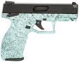 Taurus TX22 22LR Pistol 16-Round Capacity, Cyan Splatter Taurus TX22 22LR Pistol 16-Round Capacity, Cyan Splatter