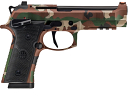 Beretta 92XI 9mm Pistol with Red Dot Optic Cut Slide and Woodland BDU Camo Finish Beretta 92XI 9mm Pistol with Red Dot Optic Cut Slide and Woodland BDU Camo Finish