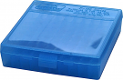 MTM 50 Round Blue Pistol Ammunition Box, Fits 380 and 9mm Calibers MTM 50 Round Blue Pistol Ammunition Box, Fits 380 and 9mm Calibers