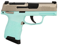 Sig Sauer P365 380 ACP Micro Pistol with Manual Safety and Robins Egg Blue and Nickel Finish
