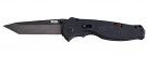 SOG Flash II Black Folding Knife Plain Edge Tanto