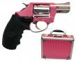 Charter Arms Chic Lady 38 Special Revolver with Crimson Trace Laser Grip and Pink Case Charter Arms Chic Lady 38 Special Revolver with Crimson Trace Laser Grip and Pink Case