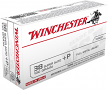 Winchester USA 38 Super+ P 130 Grain Full Metal Jacket, 50 Rounds Winchester USA 38 Super+ P 130 Grain Full Metal Jacket, 50 Rounds
