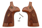 Smith & Wesson Factory Original N Frame Square Butt Wood Diamond Grips - Vintage Grips