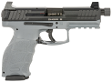 Heckler & Koch VP9 Gray Frame 9mm Pistol with Threaded Barrel and Suppressor Height Night Sights Heckler & Koch VP9 Gray Frame 9mm Pistol with Threaded Barrel and Suppressor Height Night Sights