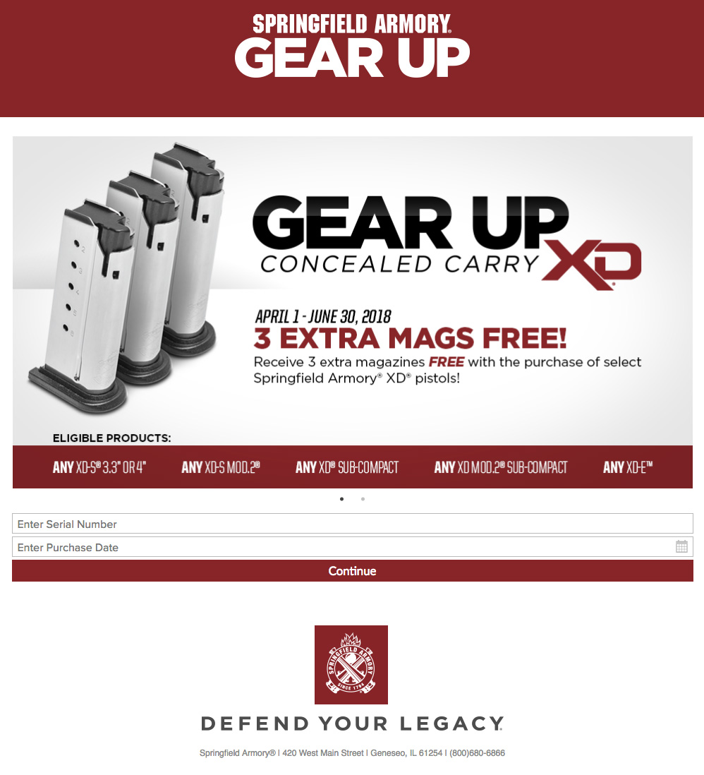 Springfield Gear up Promotion Hyatt Guns